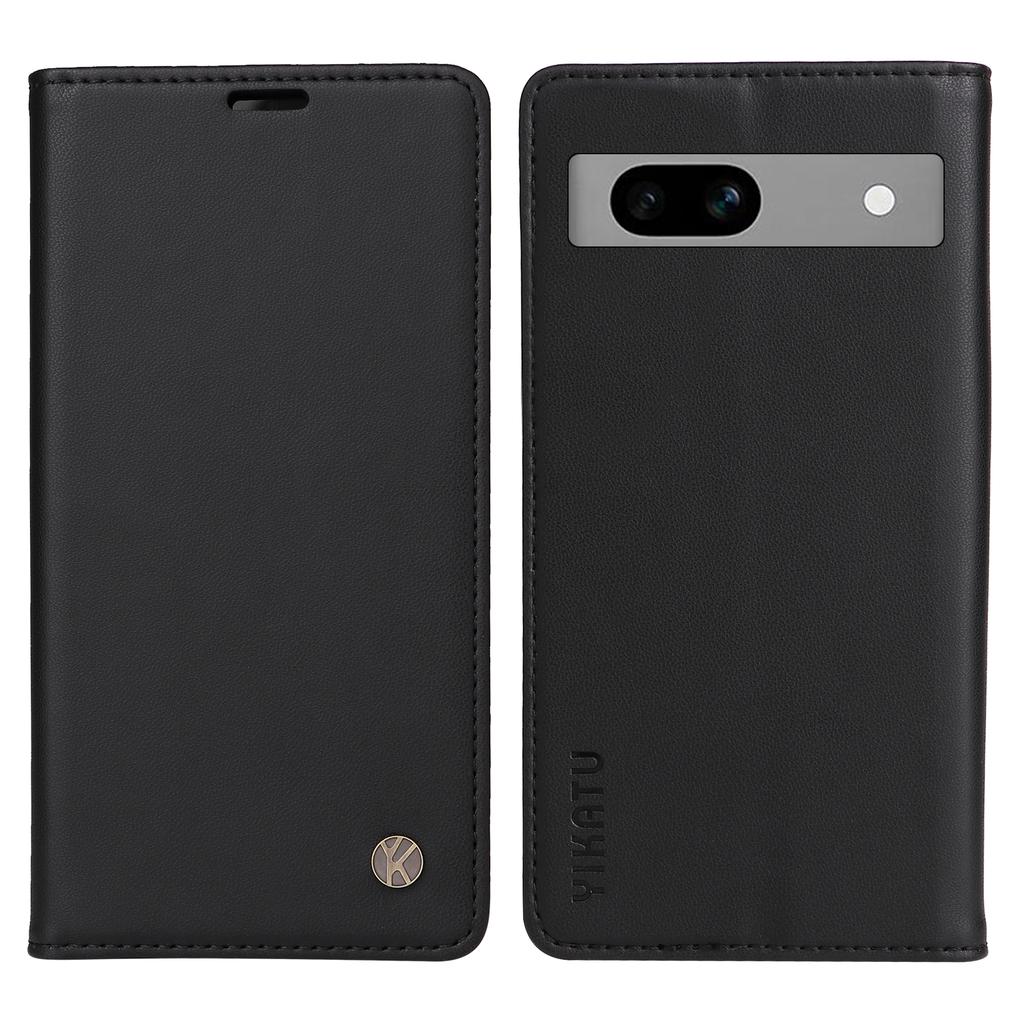 YIKATU YK-001 For Google Pixel 7a Leather Case Magnetic Closure Ultra thin Phone Case