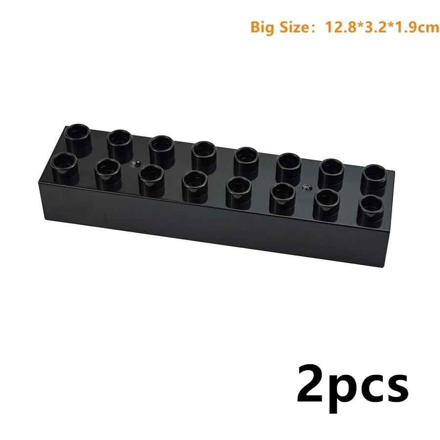 MOC Big Size Bulk Bricks Thick Building Blocks Educational Kid Creative Toys Slope Thin Large Particles Compatible With Duploes