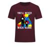 Never Walk Alone Father And Son T Shirt Discount Custom Work Tshirts Mens Short Sleeve Tees