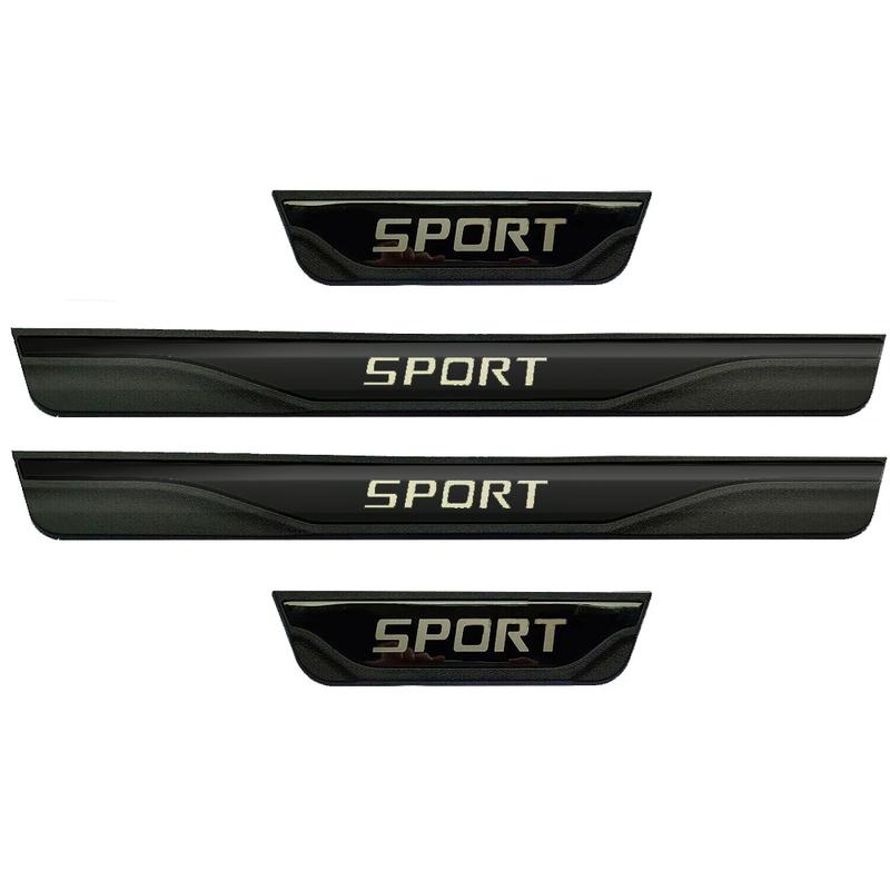 For Kia Seltos Car Door Sill Scuff Plate Strip Protector Accessories Auto Threshold Pedal Trim Stickers