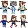 Adorable Kanye Teddy Bear Plush Toy Soft Crystal Velvet Stuffed Doll Collectible