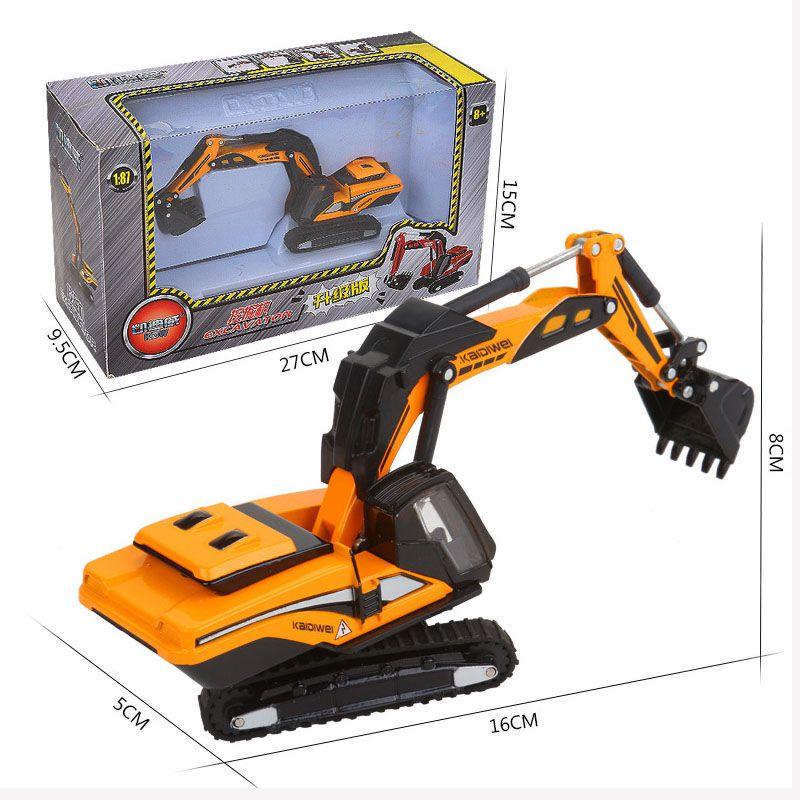 Premium 187 Alloy Diecast Excavator Toys With Classic Engineering Design