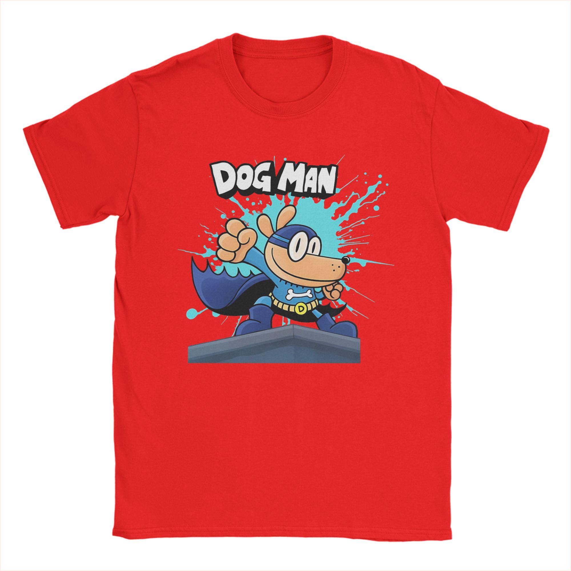Men TShirt Animation Kid Adventure Funny Movie Vintage Cotton Tees Short Sleeve Dog Man T Shirts Crewneck Clothes 4XL 5XL S