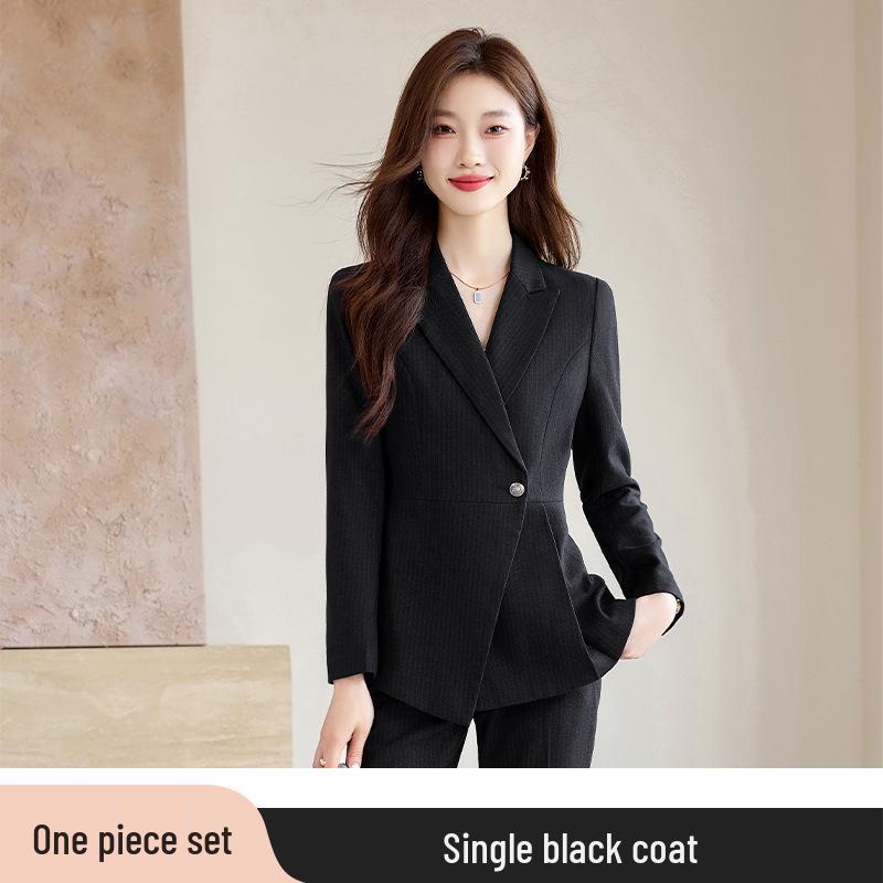 

Женская деловая одежда высокого класса: Комплект с длинным рукавом для весны/осени S