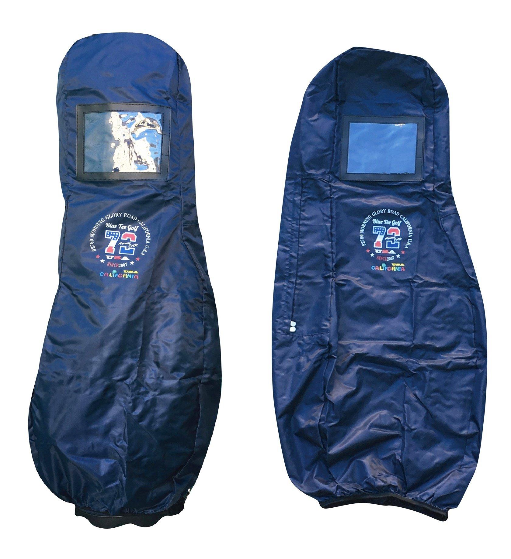 

BLUE TEE GOLF California Travel Cover with Storage Pouch [AgainstPAR72 Model] (Navy (New-AgainstPAR72))