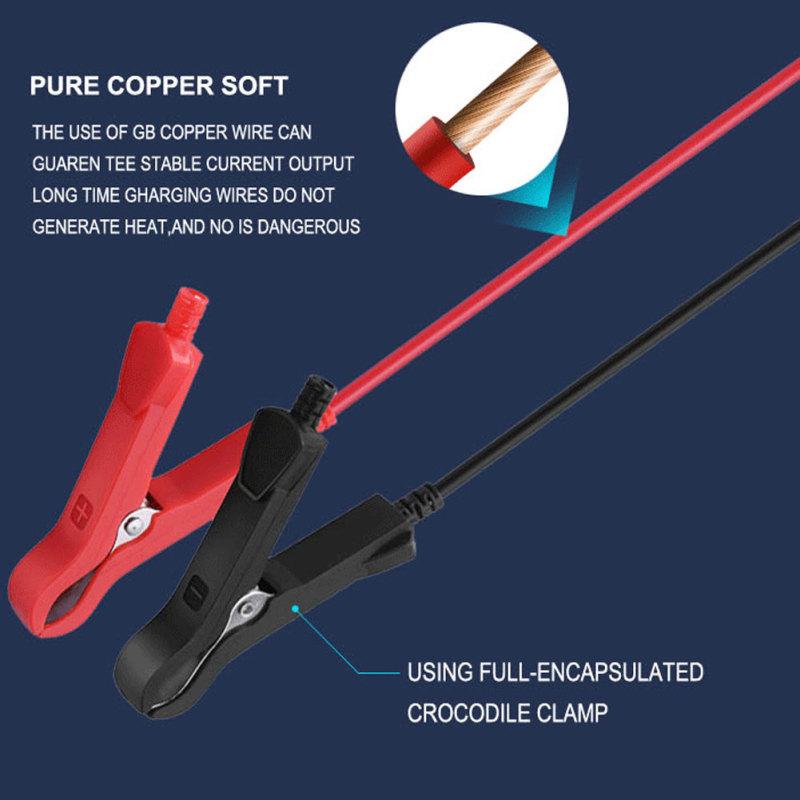 12V 8A / 24V 4A Car Battery Charger 3 Stages Automatic Charging For Truck Motorcycle Lead Acid