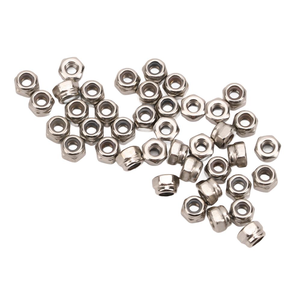 40Pcs RC Wheel Lock Nut Iron M2.5 Hex Accessory Set Kit for Traxxas 118 Climbing Car
