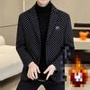 Men's High-End Autumn Winter Stand-Up Collar Jacket, Casual Plus Size, Suitable for Middle-Aged and Youth.