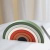 7 Pieces Rainbow Toy, Nesting Puzzle Montessori Toy Educational Toys, Geometry Building Blocks, for