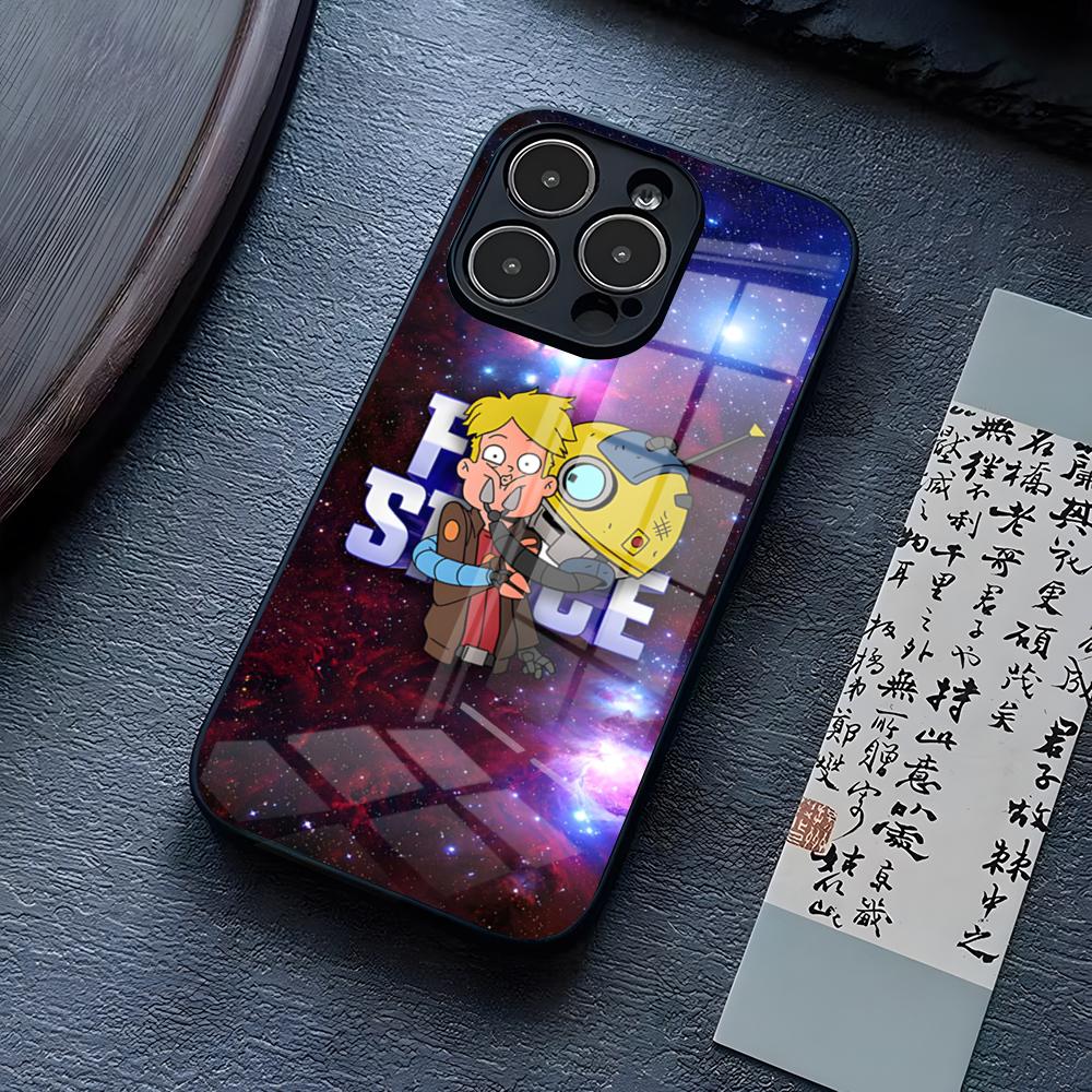 

F-Final Space Cartoon Anime Phone Case For IPhone 16 Pro Max 17 14 15 Plus 13 Mini 11 12 X XR XS 8 7 Plus SE Glass Cover iPhone15 ProMax
