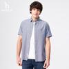 HAZZYS Men's Summer Business Casual Cotton-Blend Short Sleeve Shirt