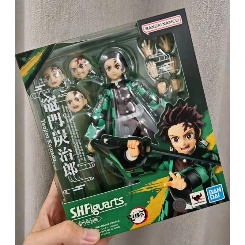 Latest Hot Original Bandai S.H.Figuarts Demon Slayer Kamado Tanjirou Nezuko Tomioka Giyuur 14cm Anime Action Figure Collectible Toy
