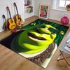 Shrek Polyester Teppich, Weiche Indoor Matte für Bürostuhl, Wohnzimmer, Schreibtisch - Dekoratives Home Office Teppich Design
