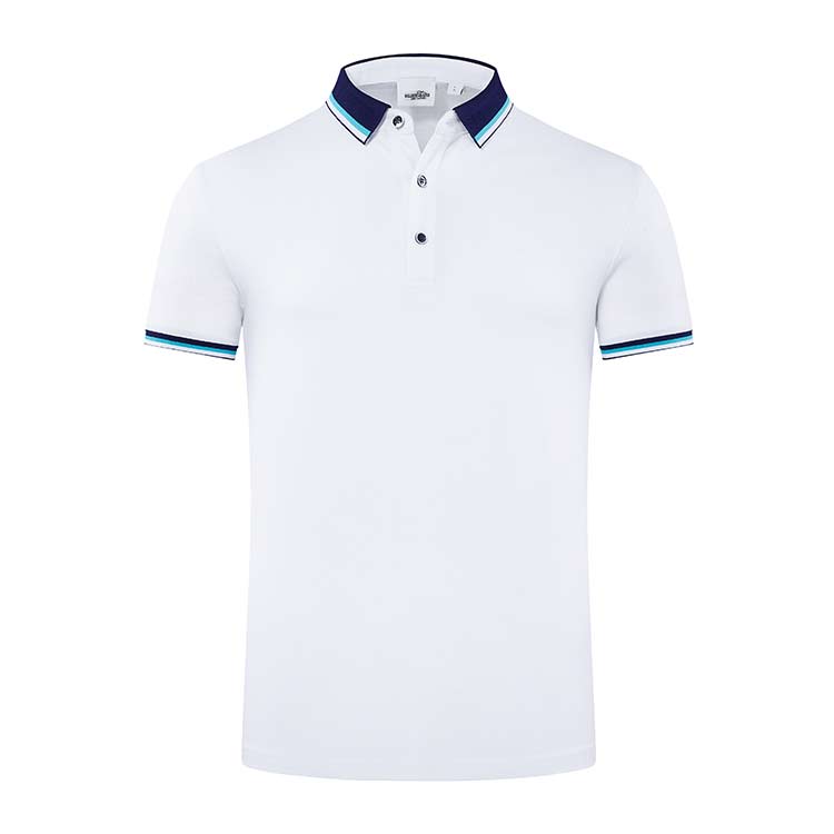 YHHC 98688 190G Long-staple Cotton Liquid Ammonia Pique Lapel Polo Shirt