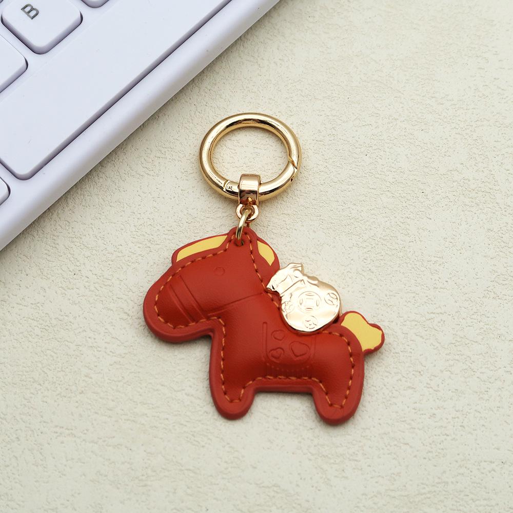 Instant Money Cartoon Pony Pendant Keychain for Couples