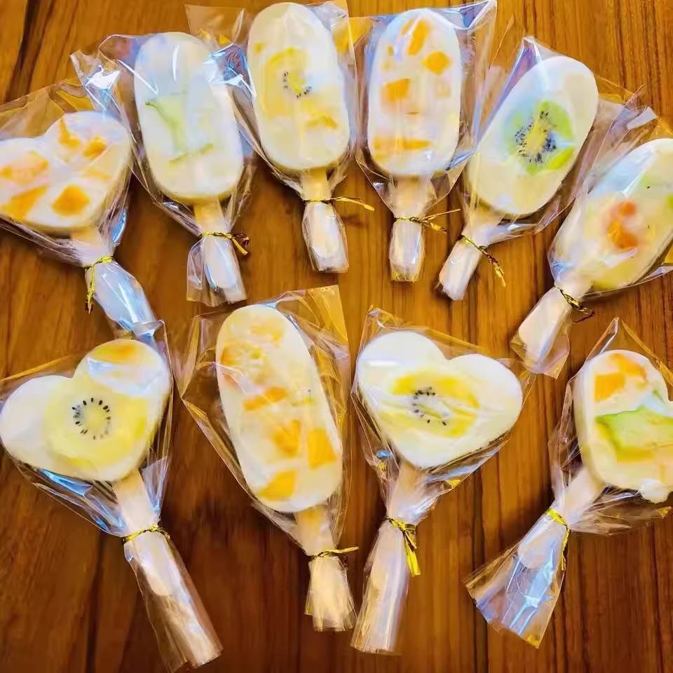 Food Grade Wooden Popsicle Sticks for Ice Cream and Ice Pops, Handmade and Disposable