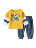 New Pure Cotton Two-Piece Set for Boys: Stylish Spring/Autumn Outfit for Toddlers & Kids, Perfect for Outings and Sports