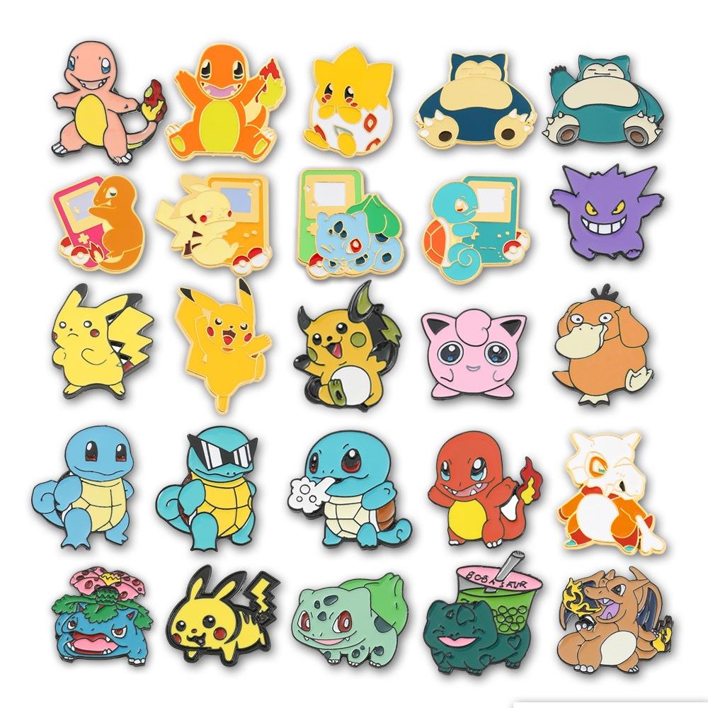 Pokemon Pocket Monster Ins Trend Squirtle Alloy Pin Badge Bag Accessory