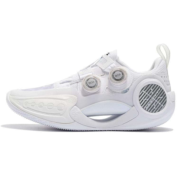 

Li Ning WOW 9 Basketball Shoes Unisex Low top Standard White ABES005-1 45