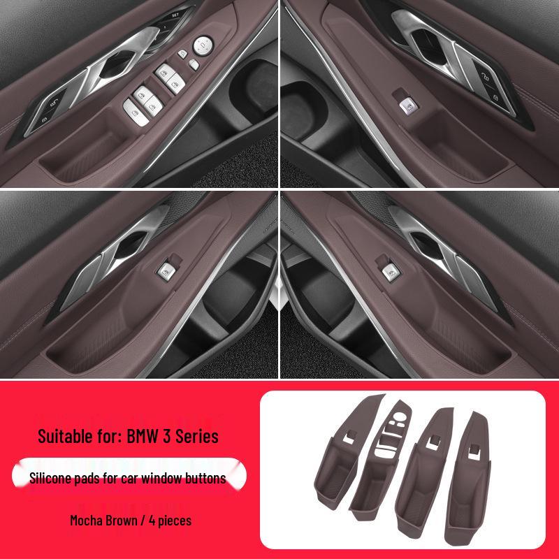 Interior Upgrade Kit for BMW X5, X6, X7 (2019-2025): Window Button Frames & Lift Panels