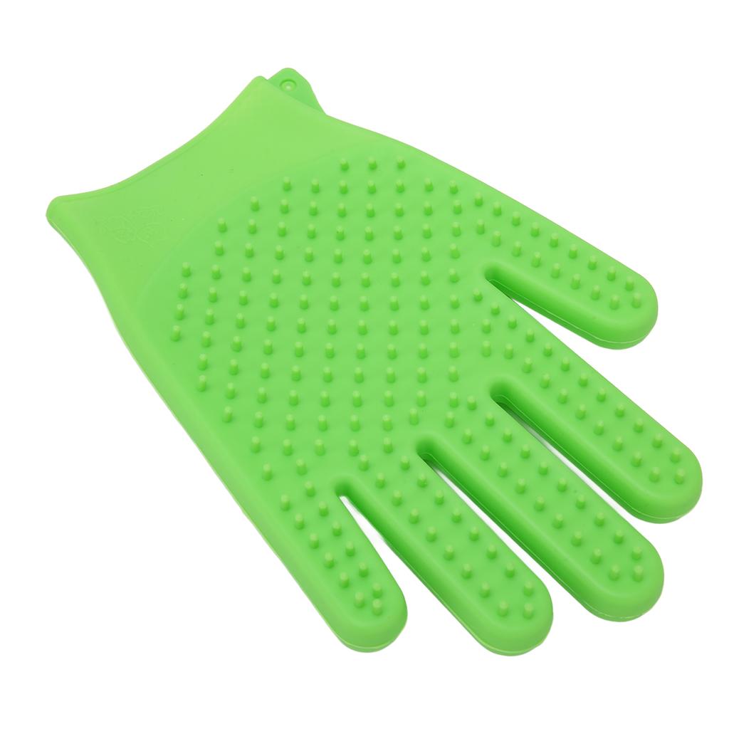 Pet Grooming Glove Silicone Double Sided Fast Frothing   Cat Hair Removal Glove for   and Short Hair