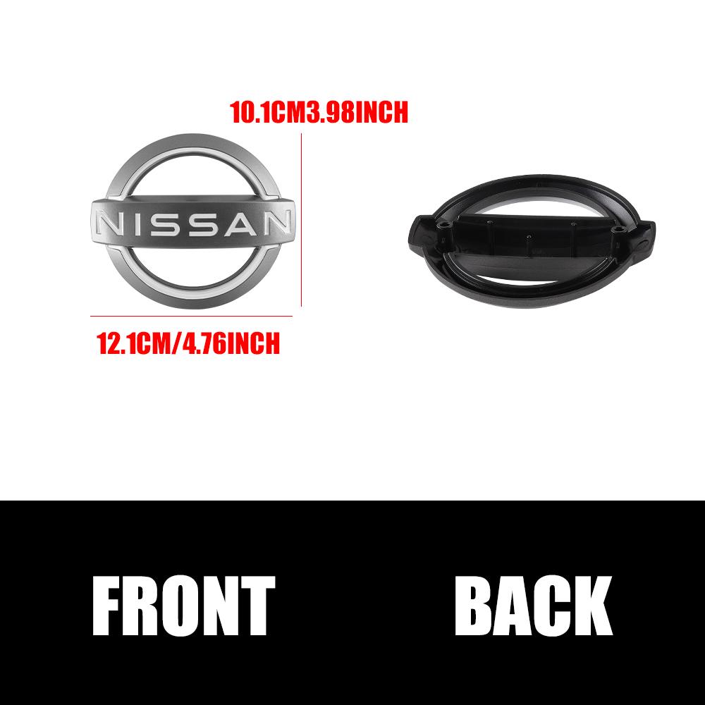 3D ABS Car Front Emblem Rear Trunk Badge Steering Wheel Sticker For Nissan Qashqai Tiida Kicks Versa Leaf Sentra X-trail Altima