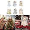 LED Light Silver Golden Angel Tree Topper Christmas Tree Accent 12" Height ForXmas Decoration Ornament