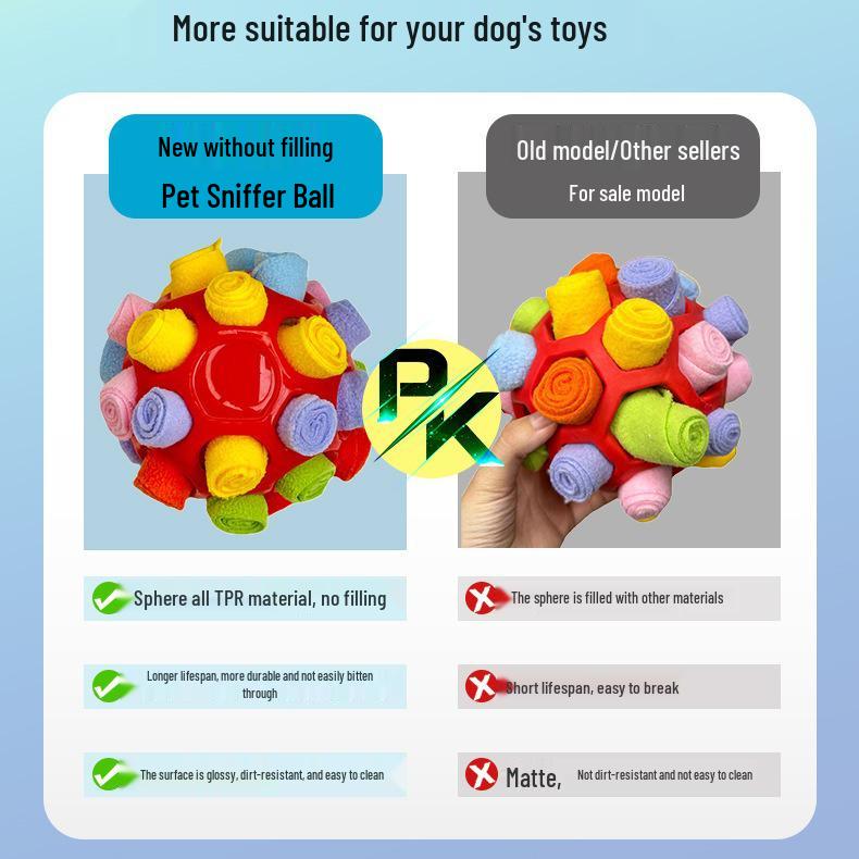 Enhanced Bite-Resistant Pet Snuffle Ball Puzzle Toy