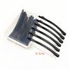 6/12Pcs 6.5/8.5CM Black Hair Clips Arc-shaped Barrette New Hairpins  Headdress