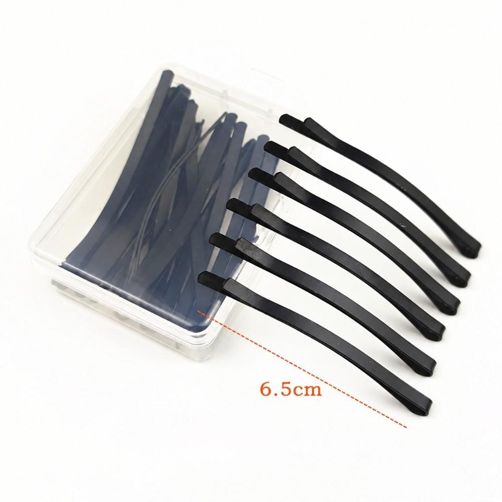 6/12Pcs 6.5/8.5CM Black Hair Clips Arc-shaped Barrette New Hairpins  Headdress