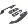ABS Carbon Fiber Pattern Car Door Glass Lifting Panel Frame, Inner Handle Cover Sticker For Toyota Land Cruiser LC300 + LHD