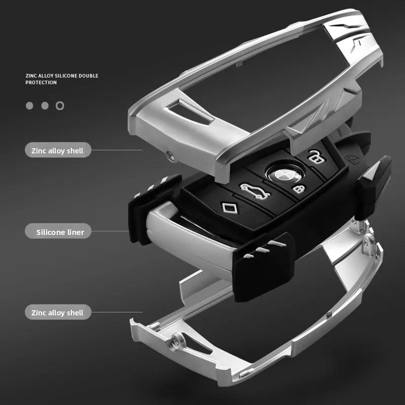 Car Key Case Cover for BMW X1 X3 X4 X5 F15 X6 F16 G30 7 Series G11 F48 F39 520 525 f30 118i 218i 320i Car Interior Accessories YA1