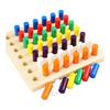 Montessori Educational Tools, Colored Cylinder, 7 Color Set, Educational Toys, Educational Toys, Blocks, Early Education for Young Children,