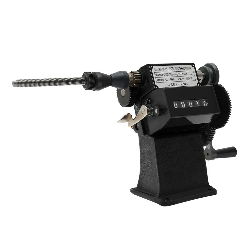 0.02-2.6mm Multifunctional Hand Crank Electric Coil Counter Winder Coil Winder Wires 0-99999 Manual Counting Winding Machine