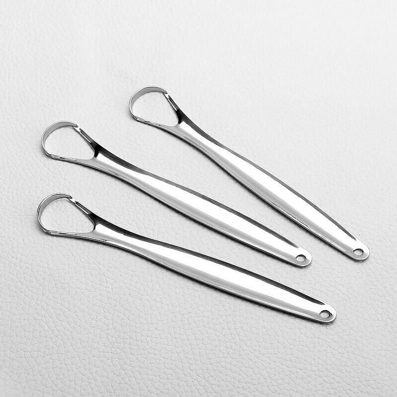 Stainless Steel Tongue Cleaner Set