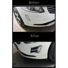 Car Styling Front Fog Lamps Cover Grille Slats Car Fog Lights Cover Decoration ABS Stickers Strips for Volvo XC60 2014-2016 Year