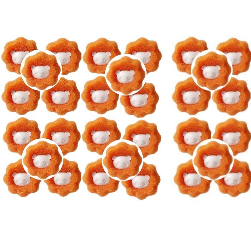 30pcs Reusable Pet Hair Remover Laundry Balls Dog Cat Fur Lint Catcher Washing Machine Filter Cleaning Tool Hair Remover Kit for Pets