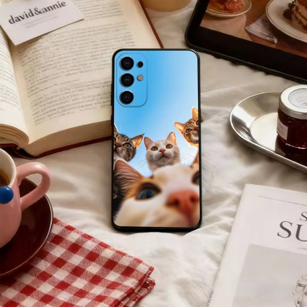 

The Cat Crew Phone Case Black Silicone Soft For Samsung S25,S24,S21,S22,S23,S30,Ultra,S20,Plus,Fe,Lite Samsung S21plus