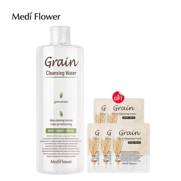 

Medi Flower Grain Facial Cleansing Water 500ml + 5 Grain Pouches