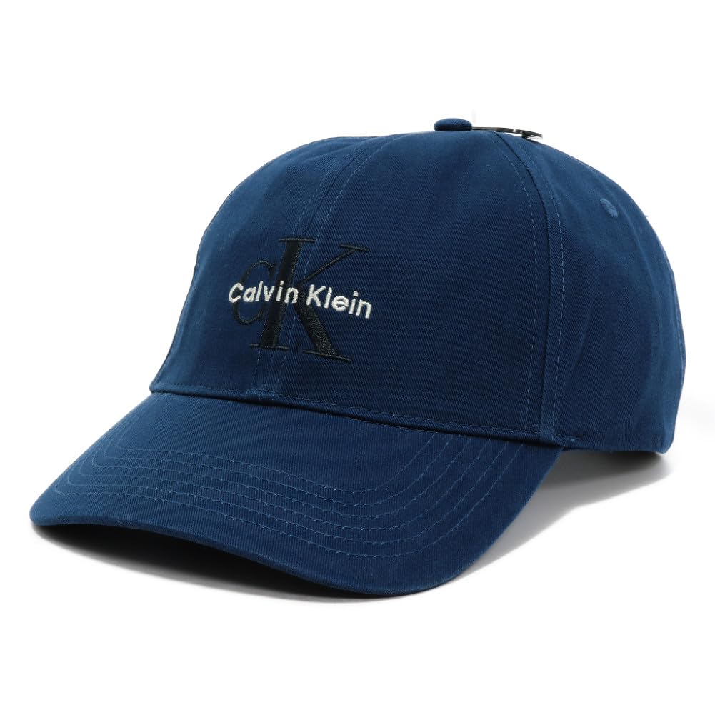 ck Cap Hat Logo Monogram Cotton MONOLOGO EMBROIDERY BASEBALL CAP Insignia Blue 4G5004G 401 [Calvin Klein] [Item]