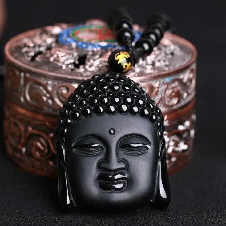 Exquisite Buddhistische Jade-Anhänger-Halskette für Männer und Frauen Religiöse Persönlichkeit Einfaches Amulett Party Kirchenzubehör
