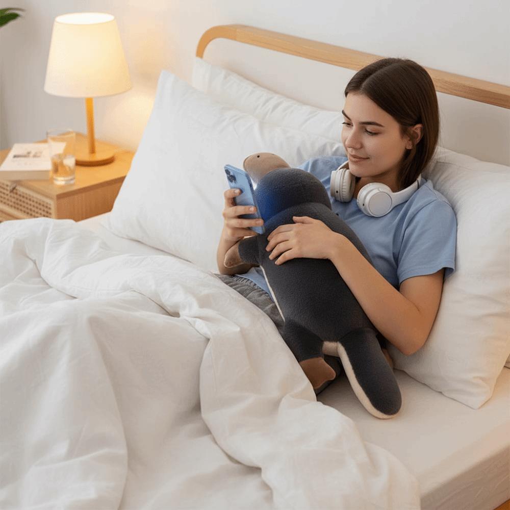 Super Soft Platypus Plush Toy Grey Color Simulation Plush Toy Stuffed Animal Toy  Children Gift