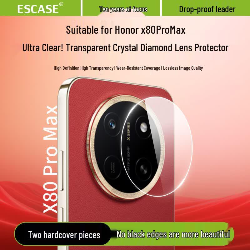 Honor X80 Pro Max Tempered Glass Camera Lens Protector (2-Pack)