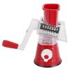 Hand Crank Vegetable Cutter Rotatable Fruit Grater Shredder Cutter Kitchen Accessory for HomeRed