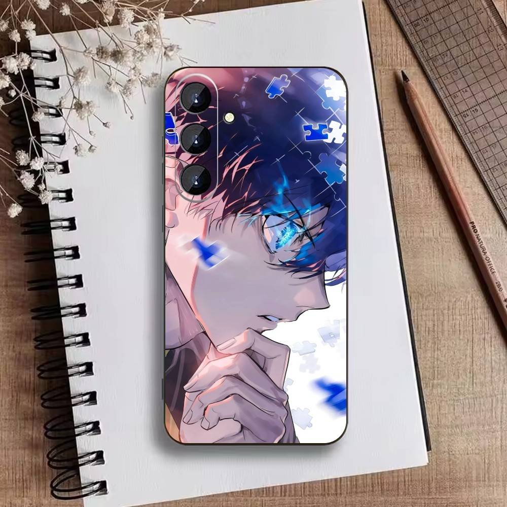 Anime Trent B-Blue D-Lock Phone Case For Samsung Galaxy A73,A21s,A22,A31,A52,A53,A71,A41Soft Black Shell