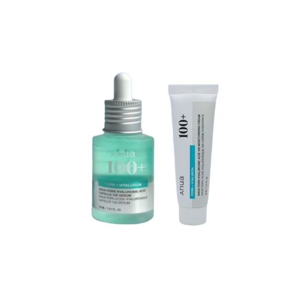 

ANUA PDRN Hyaluronic Acid Capsule 100 Serum 30ml + Cream 30ml Set, 1ea