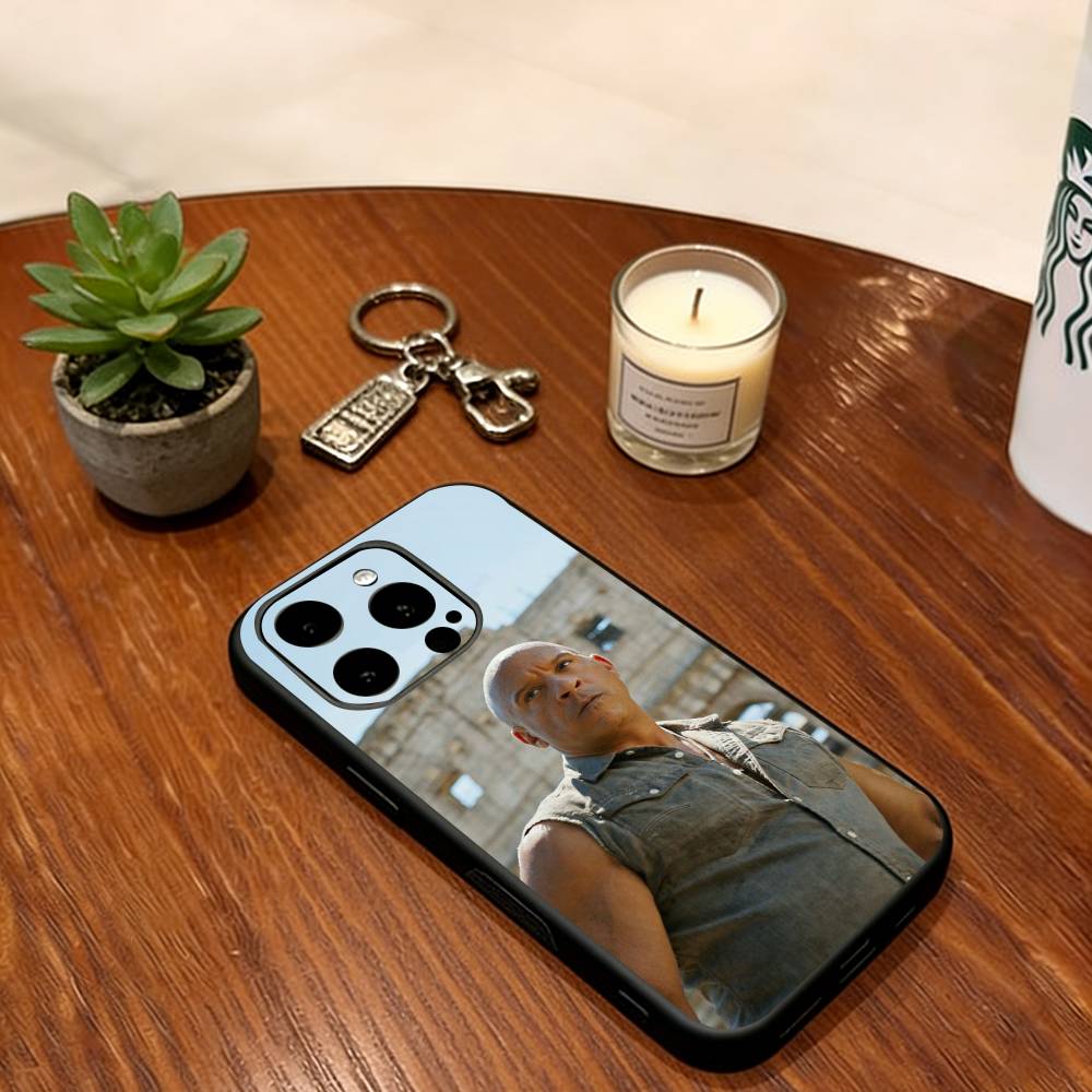 Vin Diesel Phone Case  Soft  Silicone black For IPhone 17 16 15 14 13 12 11 X XR Plus Pro Max Plus
