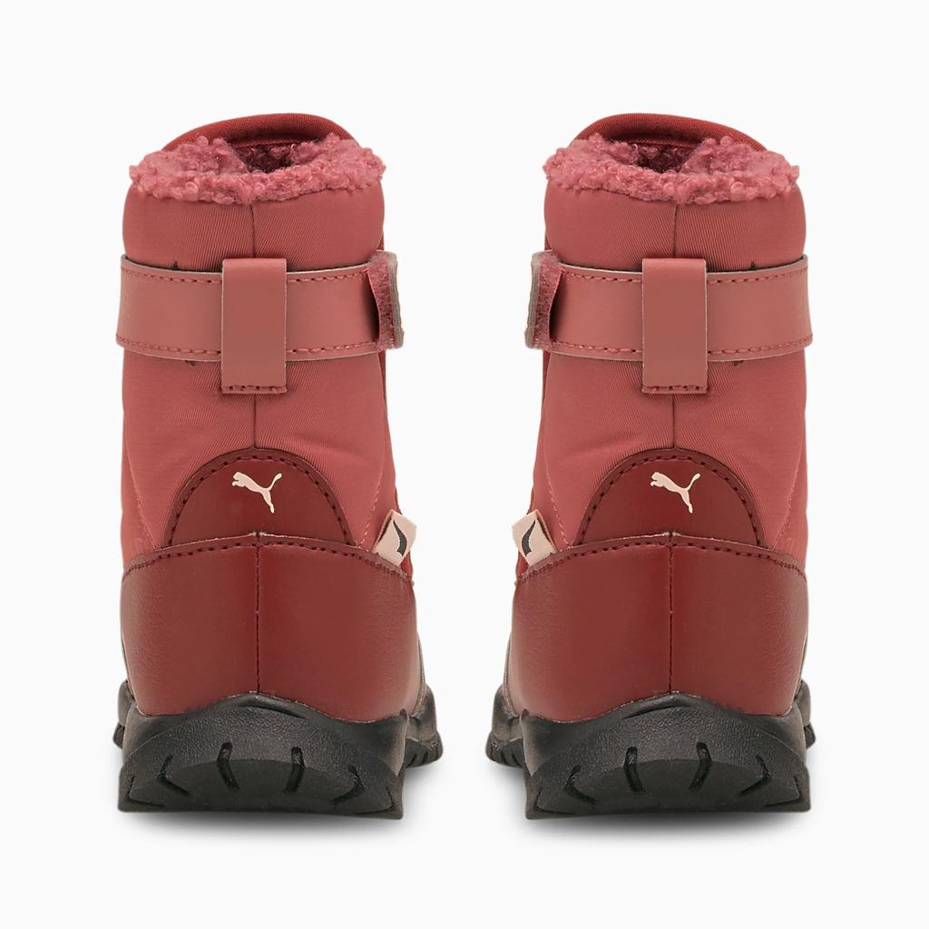 Śniegowce dziecięce Puma Nieve Boot WTR AC INF buty hydrofobowe nieprzemakalne różowe (380746-04)