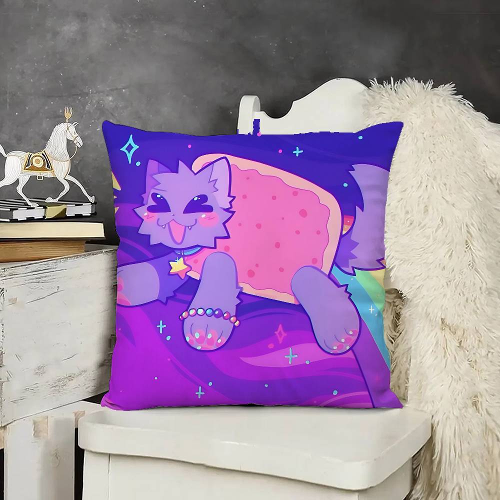 

Cute B-boykisser Silly Cat Pillow Case Pillows For Cover Home Decor Items Living Room Decoration Cushion Covers 16x16Inch