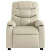 Massage Chair with Relax Function Artificial Leather Cream